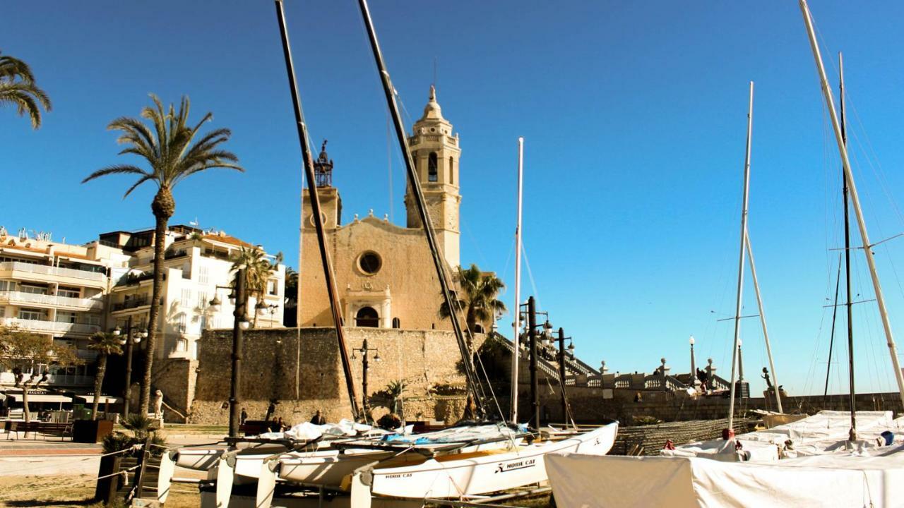 Ferienwohnung Sitges Atico 2 Min A Playa San Sebastian Exterior foto